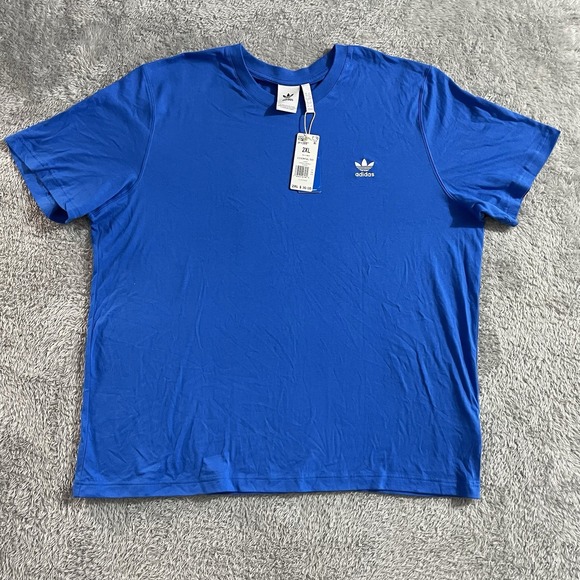 Adidas‎ Shirt Mens Size 2XL Essential Tee Bluebird Short Sleeve T-Shirt Original - Picture 1 of 8